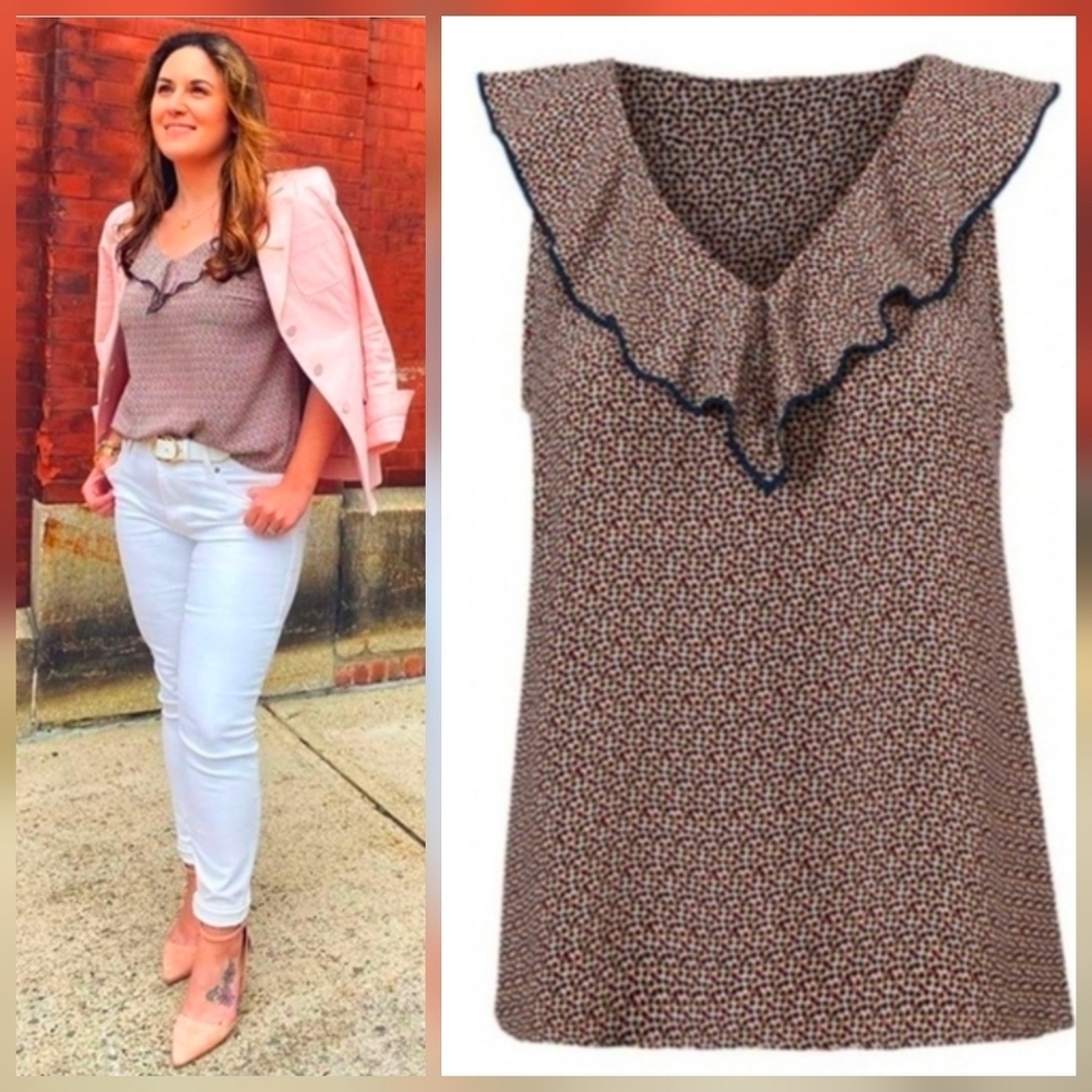 ❤️ CABI STELLAR SLEEVELESS FLOWY TOP / BLOUSE, LARGE
